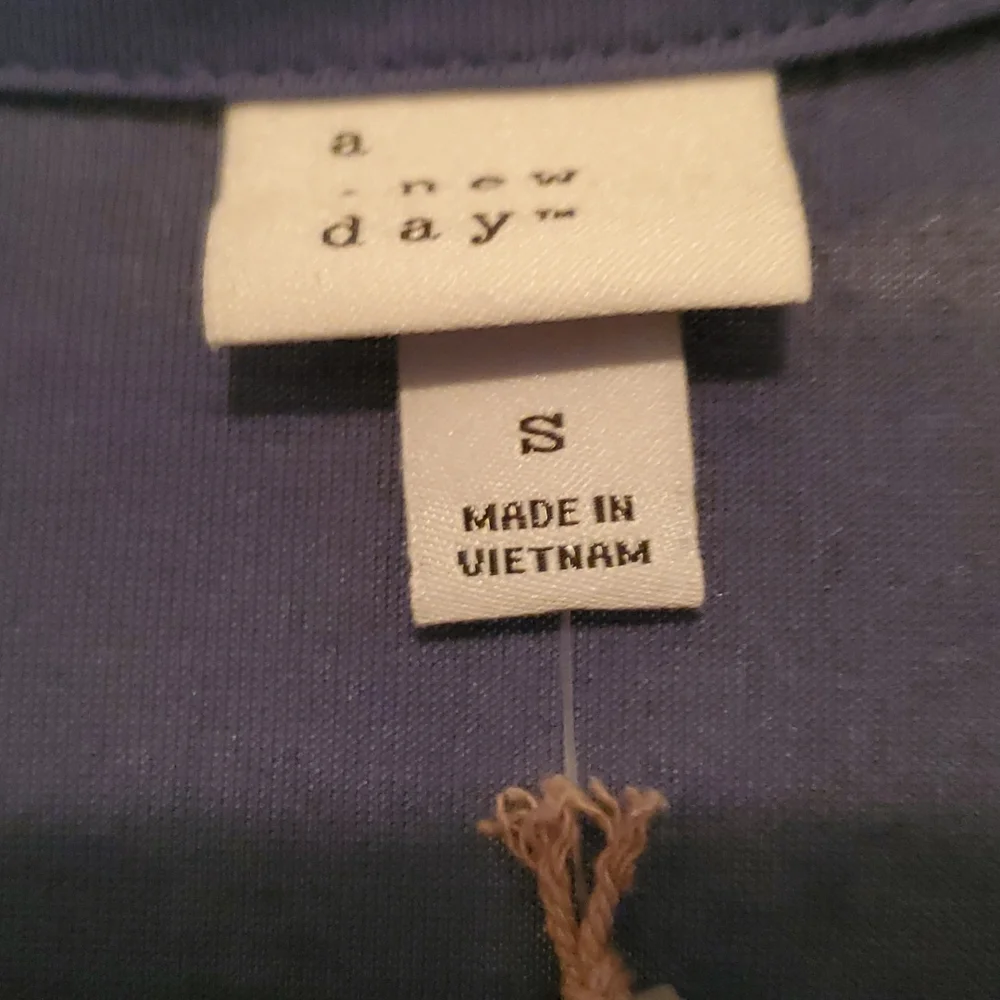Blue, long sleeved blouse from A New Day, size SMALL, NWT - Picture 3 of 5